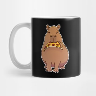 Capybara Pepperoni Pizza Mug